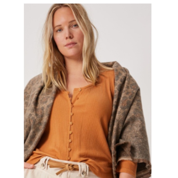 Anthropologie Tops - Anthropologie Beatrice Ribbed V-Neck Top